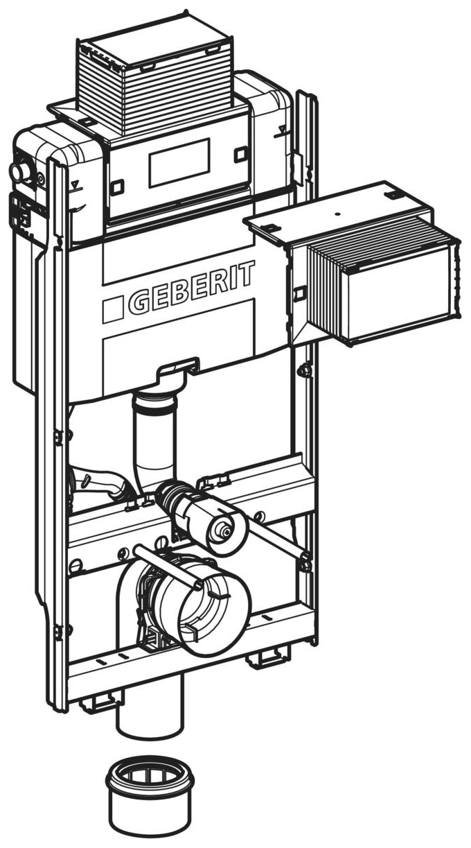 Geberit GIS Element für Wand-WC Bauhöhe 1000mm mit Omega UP-Spülkasten 461.151.00.2