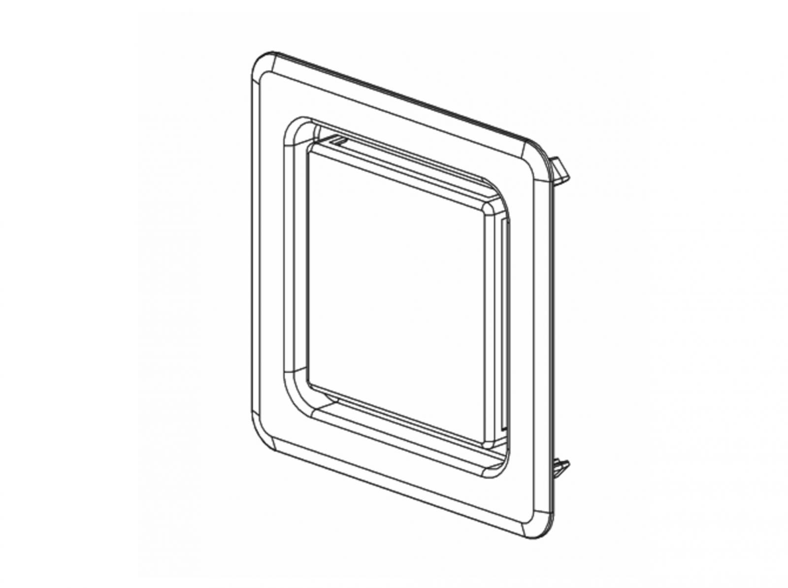 Dallmer DallVent WE Abdeckung für Rohrbelüfter verchromt 120 x 120 mm 850058 - Bild 3