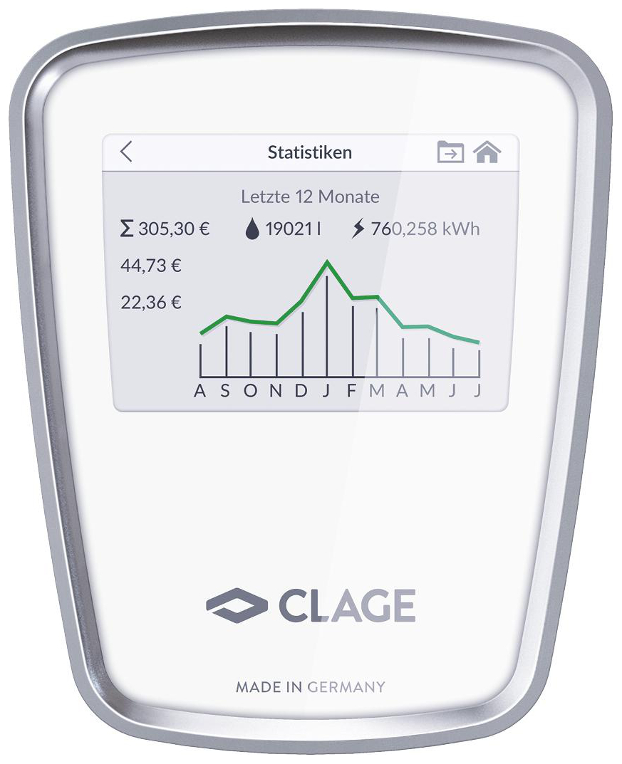 CLAGE E-Komfortdurchlauferhitzer DSX Touch 18-27 kW druckfest 3200-36600 mit Funkfernbedienung - Bild 4