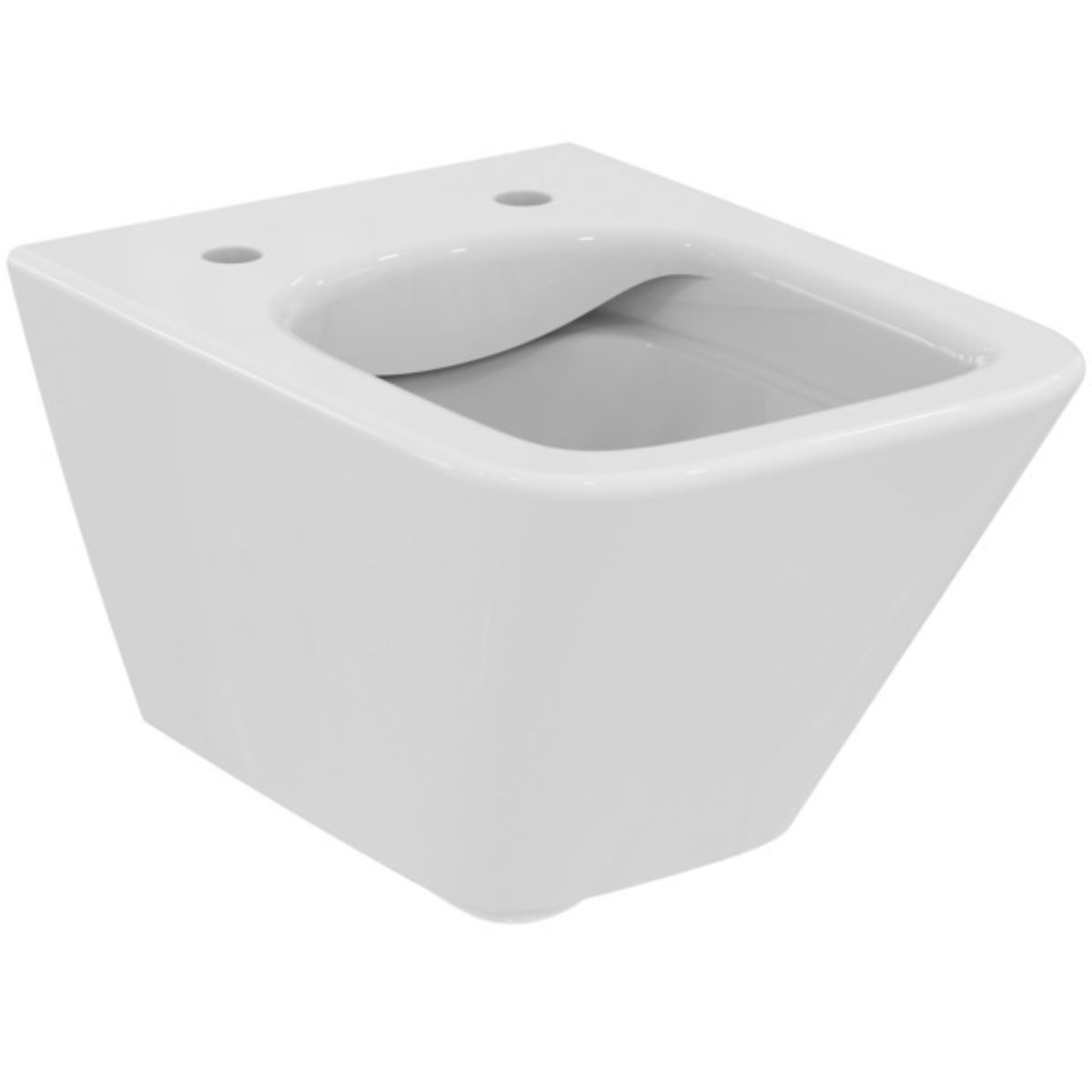 VIGOUR Wand-Tiefspül-WC derby V3 edge Kompakt 48cm PflegetectPlus weiss, spülrandlos Absenkautomatik