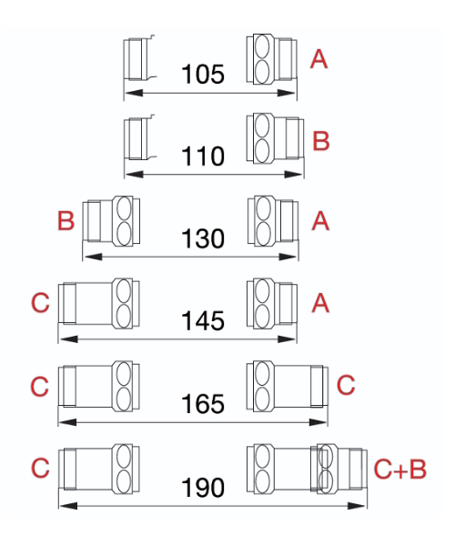 Allmess Übergangsstück VARIO-B 3/4'' AG x 3/4'' IG x 25mm lang