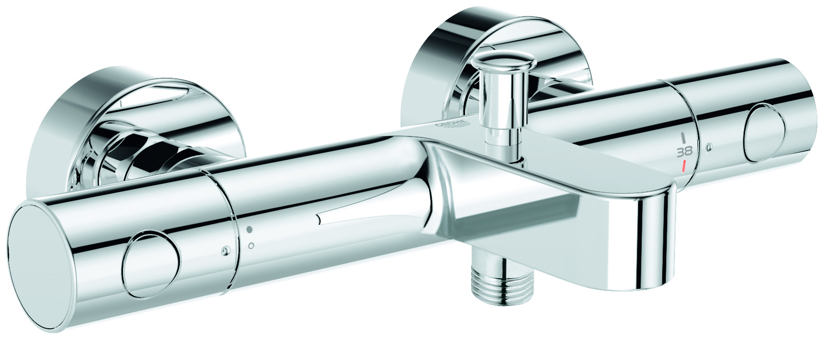 GROHE Thermostat-Wannenbatterie Grohtherm 800 C Wandmontage chrom 34766000 - Bild 1