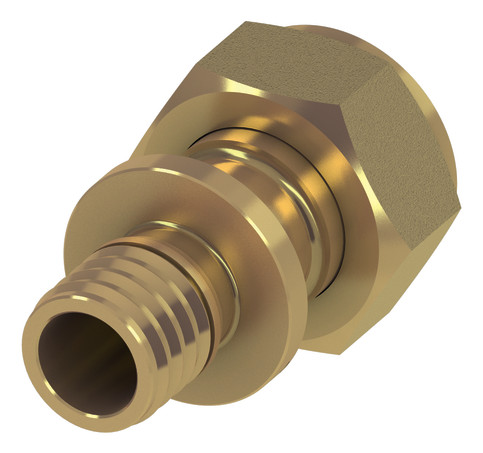 TECEflex Verschraubung, flachdichtend Dim. 16 x 1/2'', Siliziumbronze 717601 - Bild 1