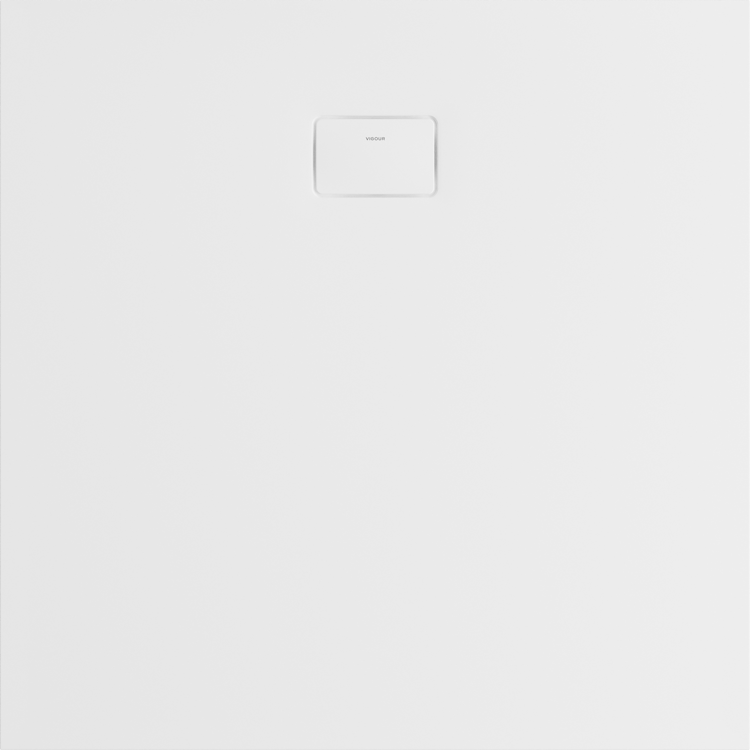 VIGOUR Duschwanne V3 Mineralguss 90x90x3,0cm mit Ablaufdeckel SafeStepPlus weiß matt