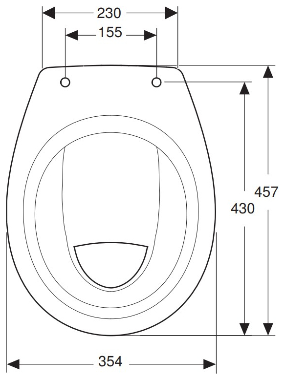 VIGOUR Stand-Flachspül-WC clivia V2 plus weiß mit Spülrand u. Sitzerhöhung 10cm