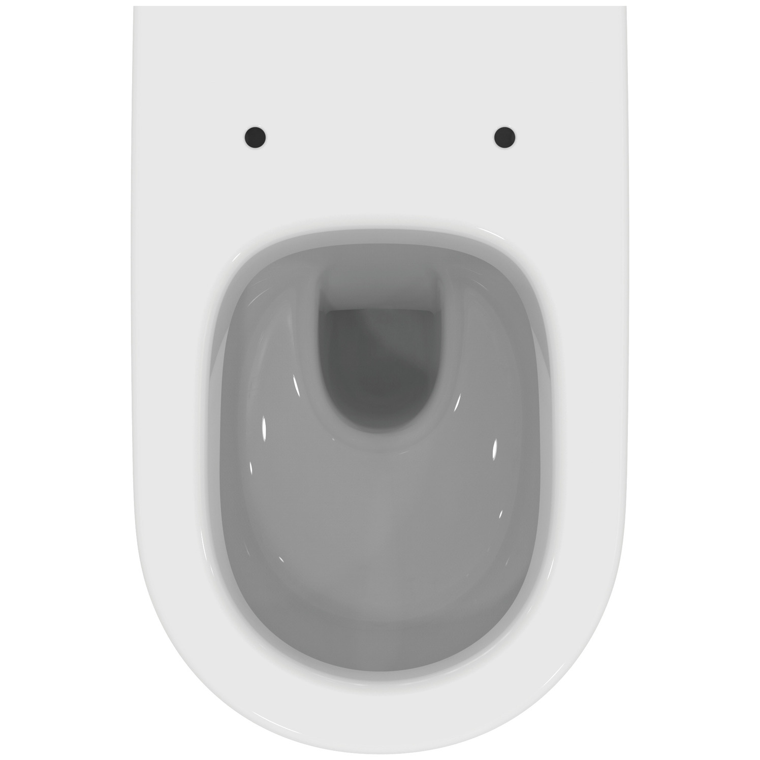 VIGOUR Wand-Tiefspül-WC derby V3 PflegetectPlus weiss, mit Spülrand, offene Befestigung