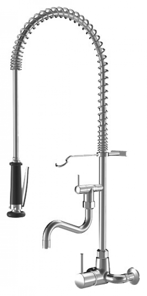KWC GASTRO Geschirrwaschbrause Ganzchrom AD153 +/- 8 mm A200 Brause 270mm 24.502.164.000 - Bild 1