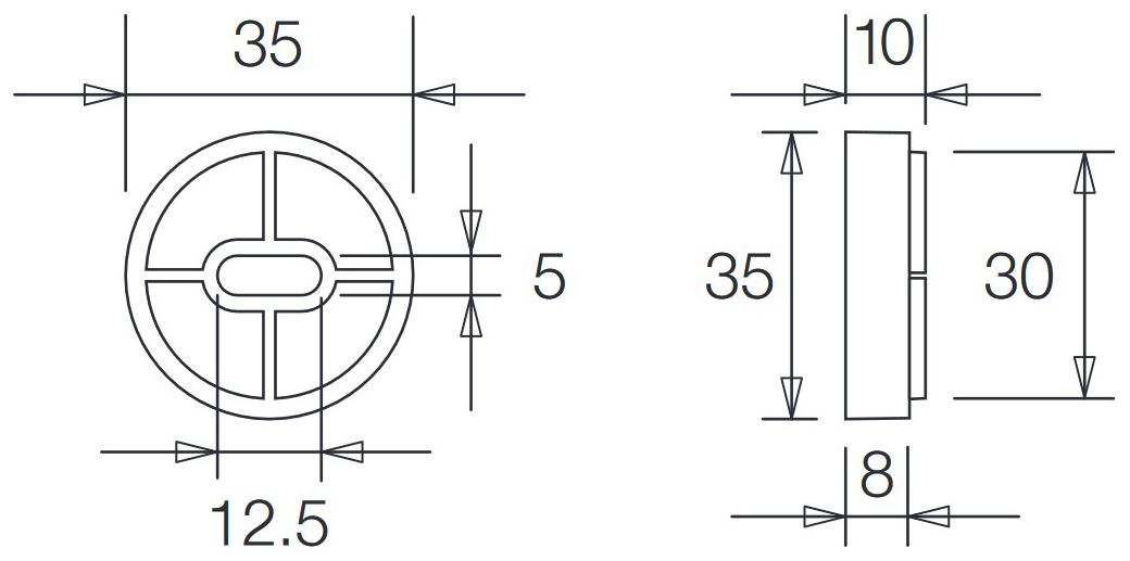 VIGOUR Fliesenausgleichsscheibe individual 2.2 verchromt - Bild 2