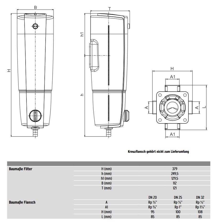 SYR Rückspülfilter HF 3415 mit automatischem Entlüftungssystem 3415.00.000 - Bild 2