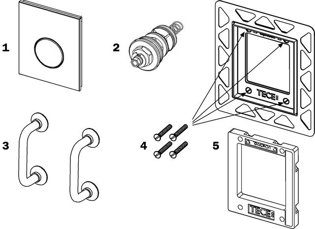 TECE Bügelgriffe mit Haftsaugern 9820180 - Bild 1