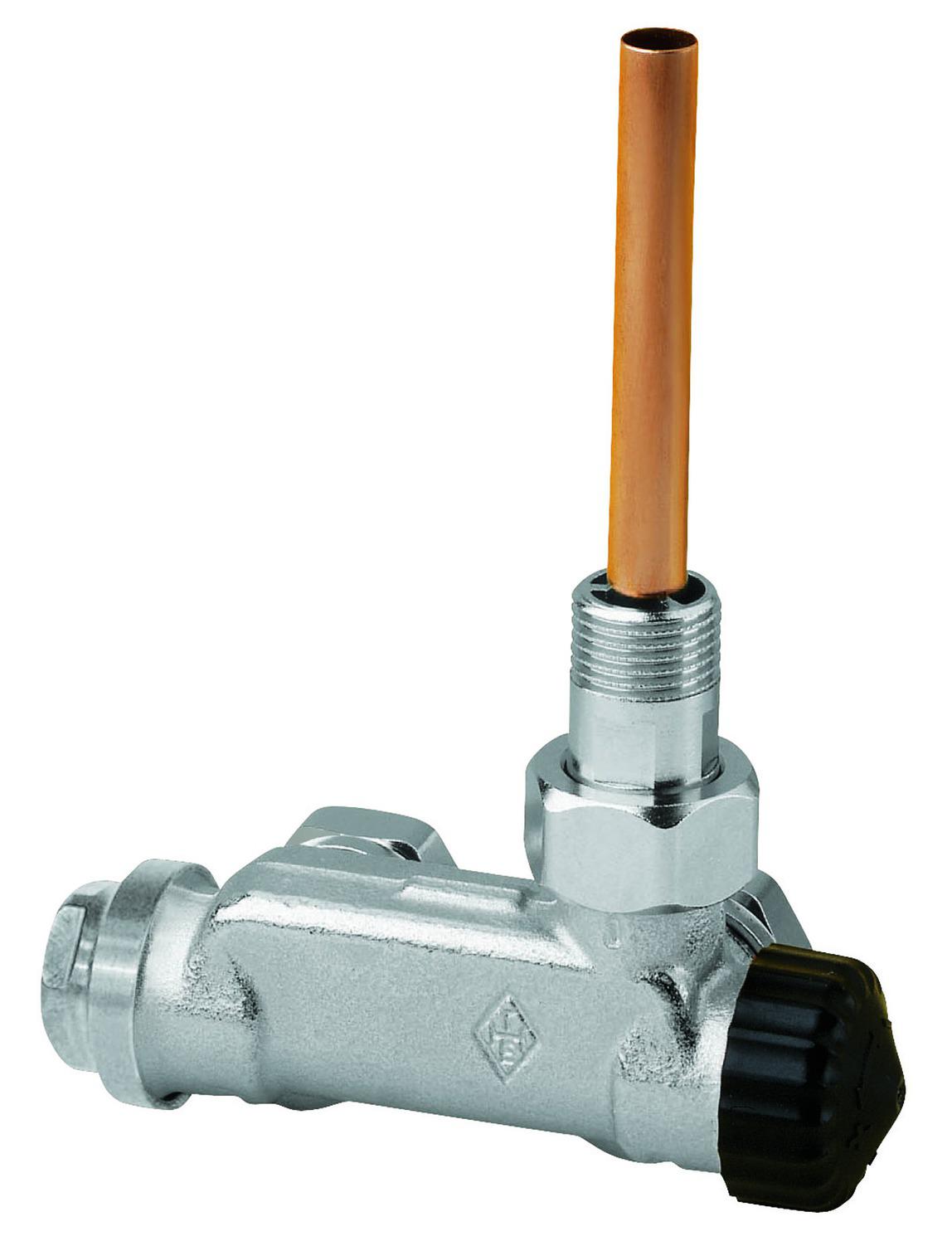 Heimeier Ventil E-Z DN 15 1/2'' mit Tauchrohr Zweirohr, Eckform 3879-02.000 - Bild 1