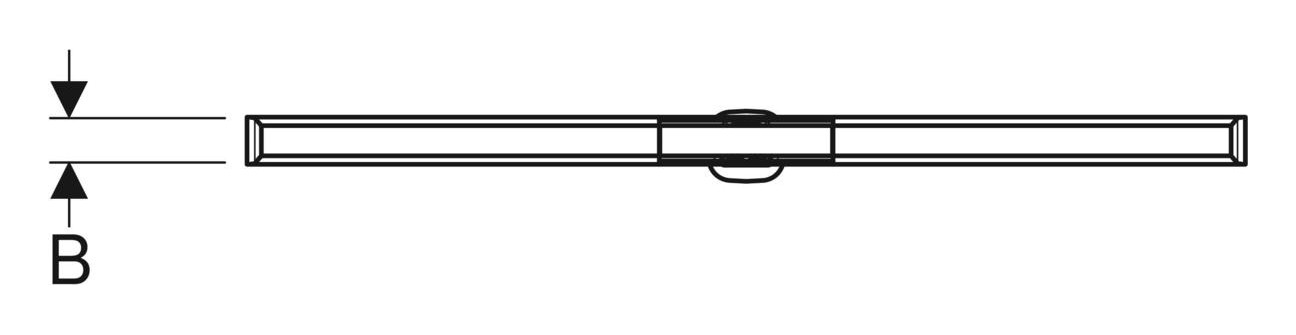 Geberit Duschrinne CleanLine20 Länge 30-130 cm aus Edelstahl gebürstet, poliert 154.451.KS.1 - Bild 5