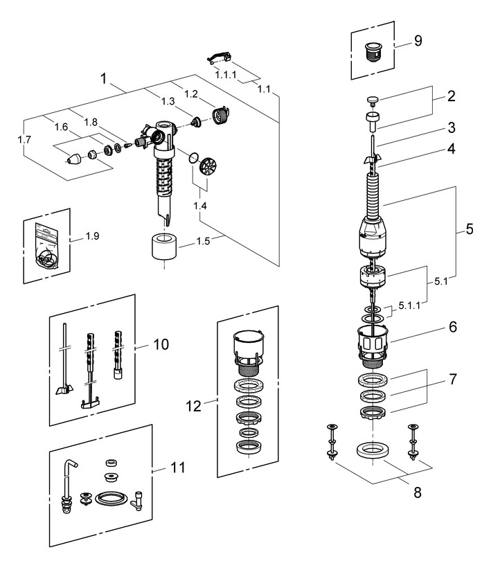 GROHE Servo-Set Austauschgarnitur 43907PI0 - Bild 3