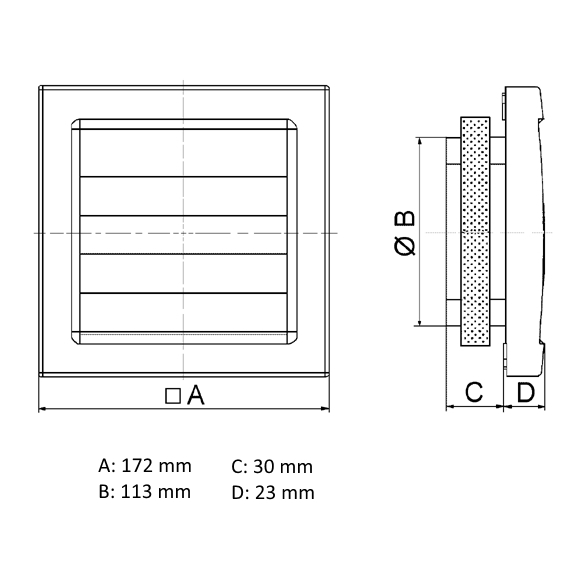 Maico Verschlussklappe AP 120 selbsttätig DN120 weiß Nr. 0059.0950 - Bild 2