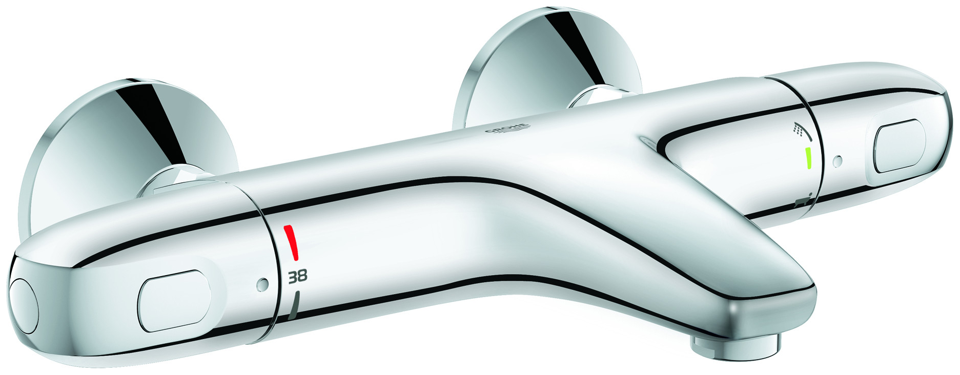 GROHE Thermostat-Brausebatterie Grohtherm 1000 ohne Anschlüsse chrom 34816003 - Bild 1