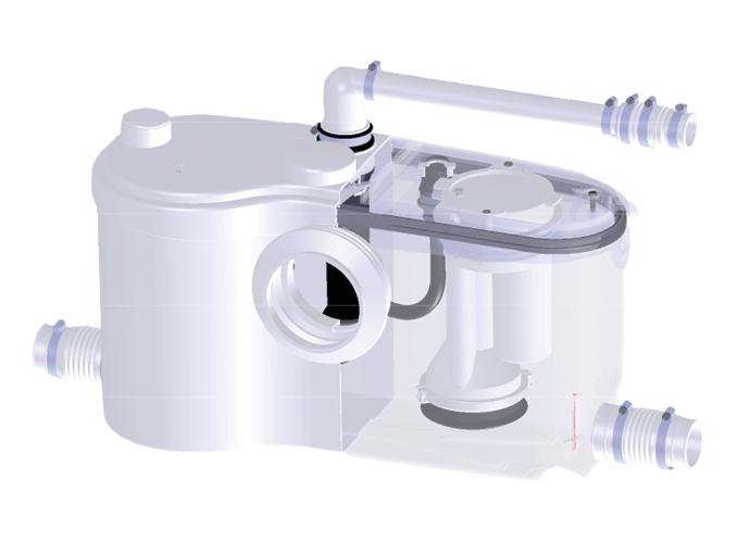 SFA SANIBEST Pro WC-Fördersystem Hebeanlage Abwasserhebeanlage 0043 - Bild 4