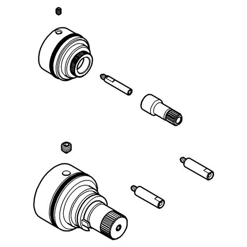 Grohe Verlängerung Rapido T 27,5 mm Wannen-Thermostat 47781000 - Bild 2