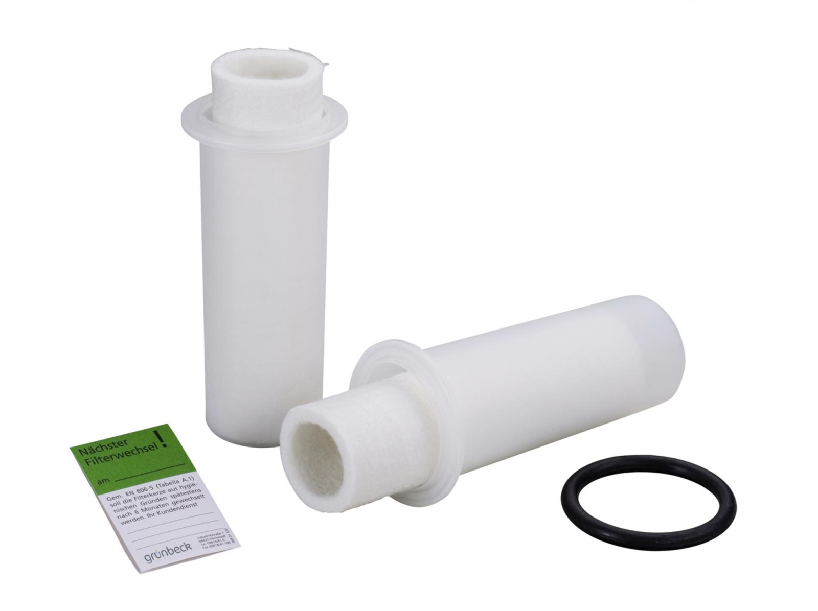 Grünbeck GENO-Ersatzfilterkerze 50µm 0,05mm 2er Pack Größe 2 mit Schutzglocke u.Dichtung 103002 - Bild 1