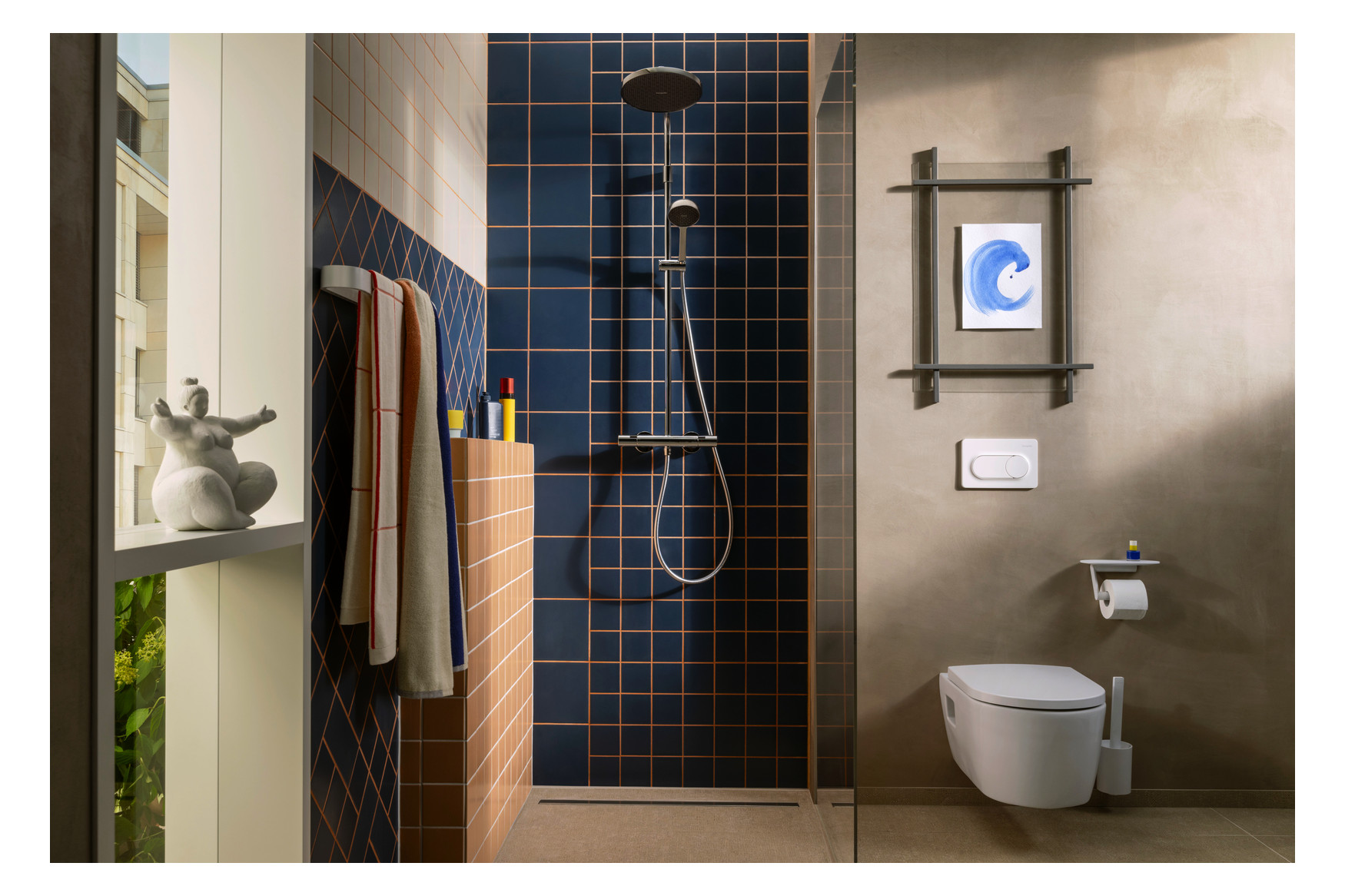 Hansgrohe Activera S Showerpipe 240 1jet EcoSmart mit Ecostat Fine chrom