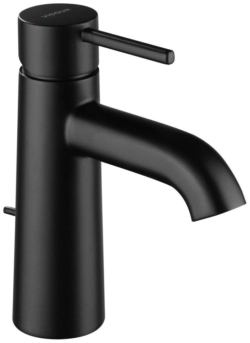 VIGOUR individual Waschtischbatterie GRACE mit Ablaufgarnitur schwarzmatt - Bild 1
