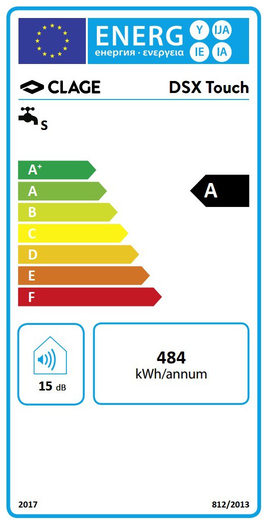 CLAGE E-Komfortdurchlauferhitzer DSX Touch 18-27 kW druckfest 3200-36600 mit Funkfernbedienung - Bild 6