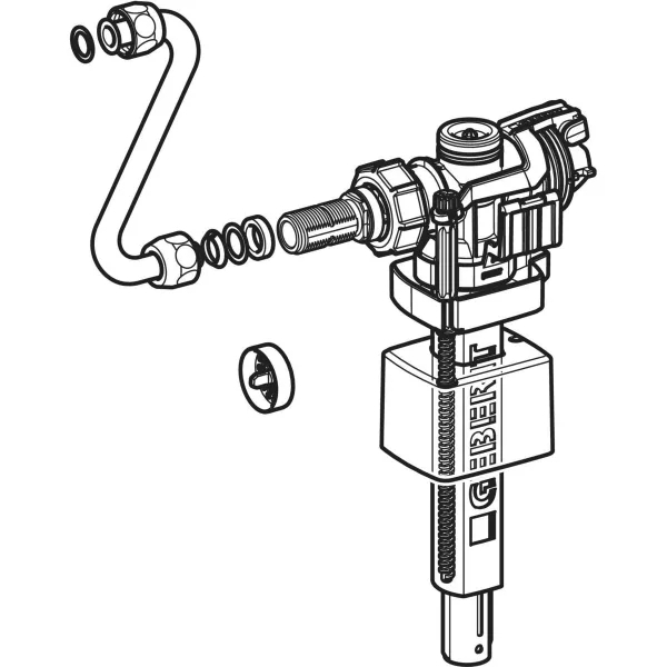 Geberit Typ 383 Füllventil 3/8'' für Unterputz-Spülkasten 240.705.00.5 - Bild 3