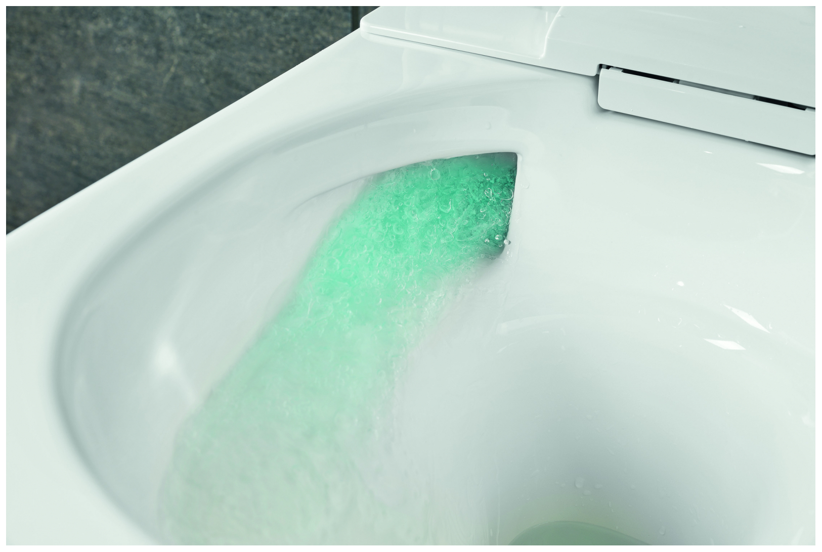 VIGOUR derby AQUAWASH Dusch-Wand-WC weiss komplett spülrandlos, für UP-Spülkasten - Bild 4