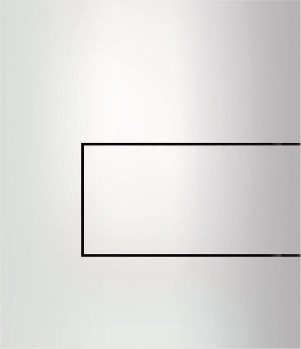 TECEsquare Urinal-Betätigungsplatte aus Metall weiss 9242812 - Bild 1