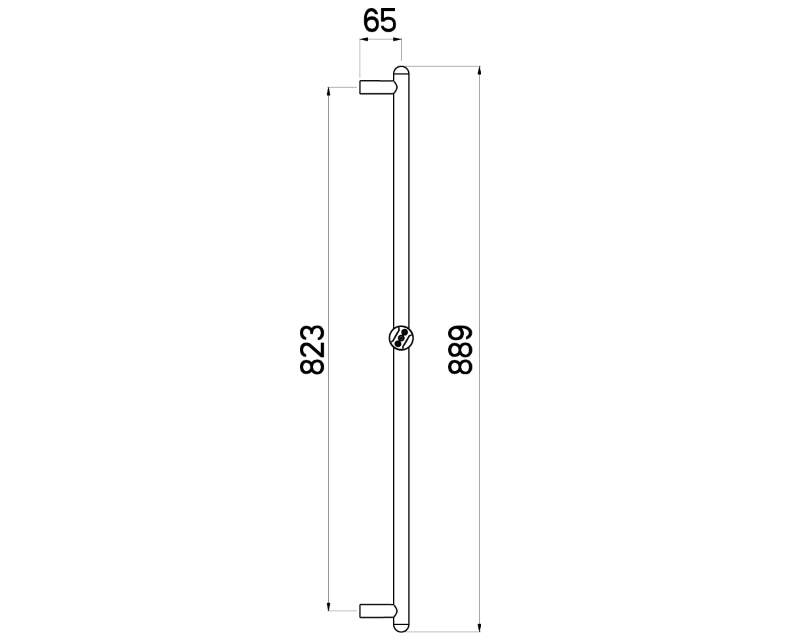 Nikles Brausestange Rondo Twist 90cm verchromt