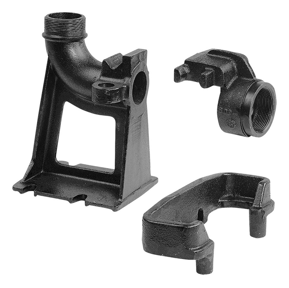 Grundfos Zubehör für Schmutz-/Abwasserpumpe Kupplungsfußkrümmer R2/Rp2 96000178 - Bild 1