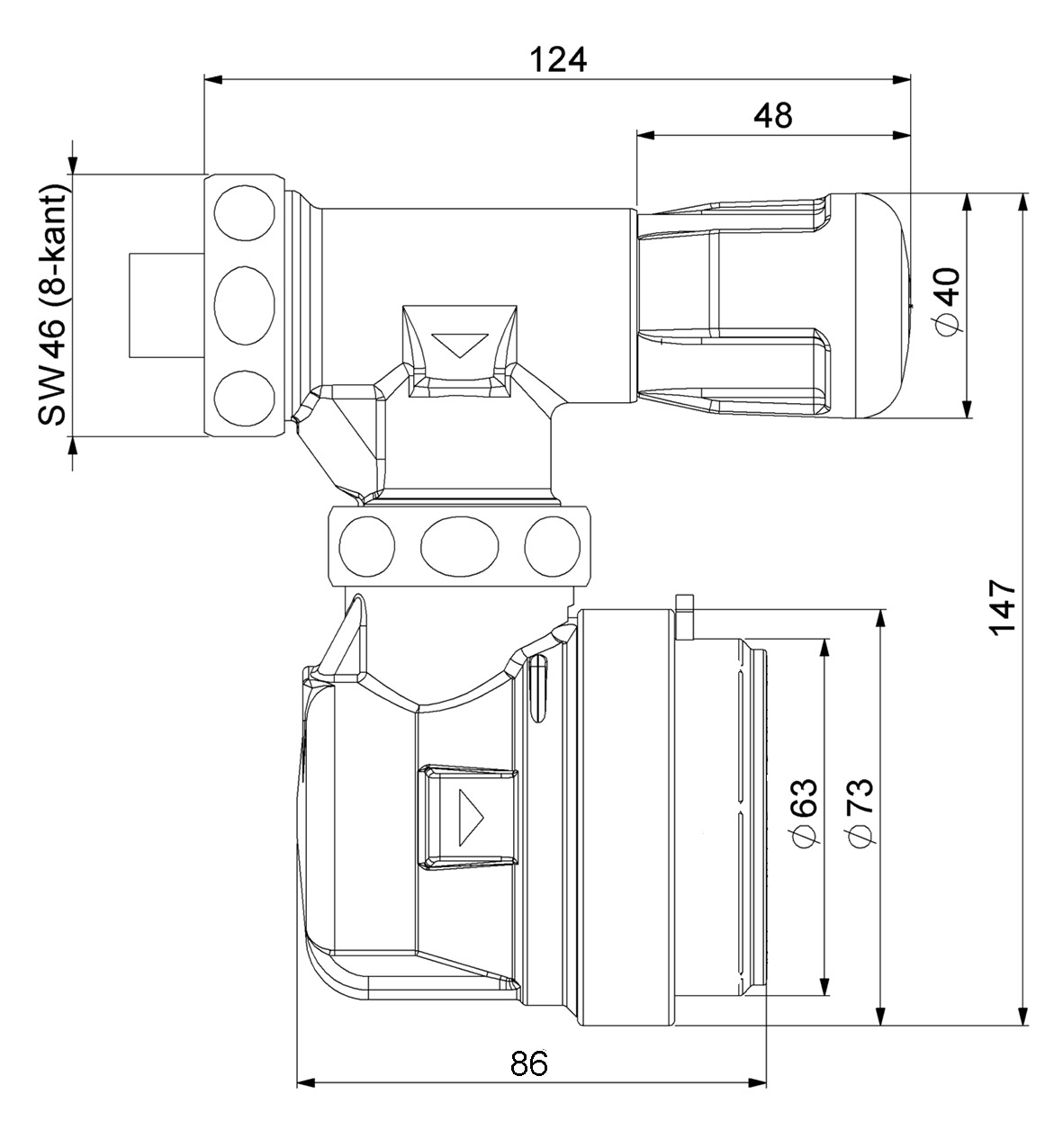 Deltamess Ventilzähler TKS T90 kalt/warm smart M Q3 2,5 cbm 11158 (Eichjahr 2026)