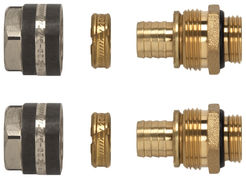 COSMO PEX-Anschlußverschraubung 16x1,8mm auf AG 1/2'', je Satz