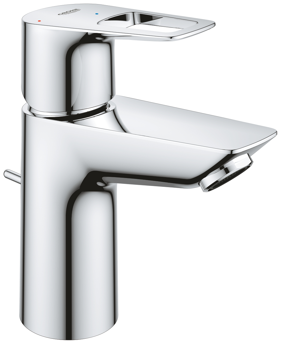 GROHE Waschtischbatterie BauLoop S-Size Mittelstellung kalt mit Ablaufgarnitur chrom 22054001 - Bild 1