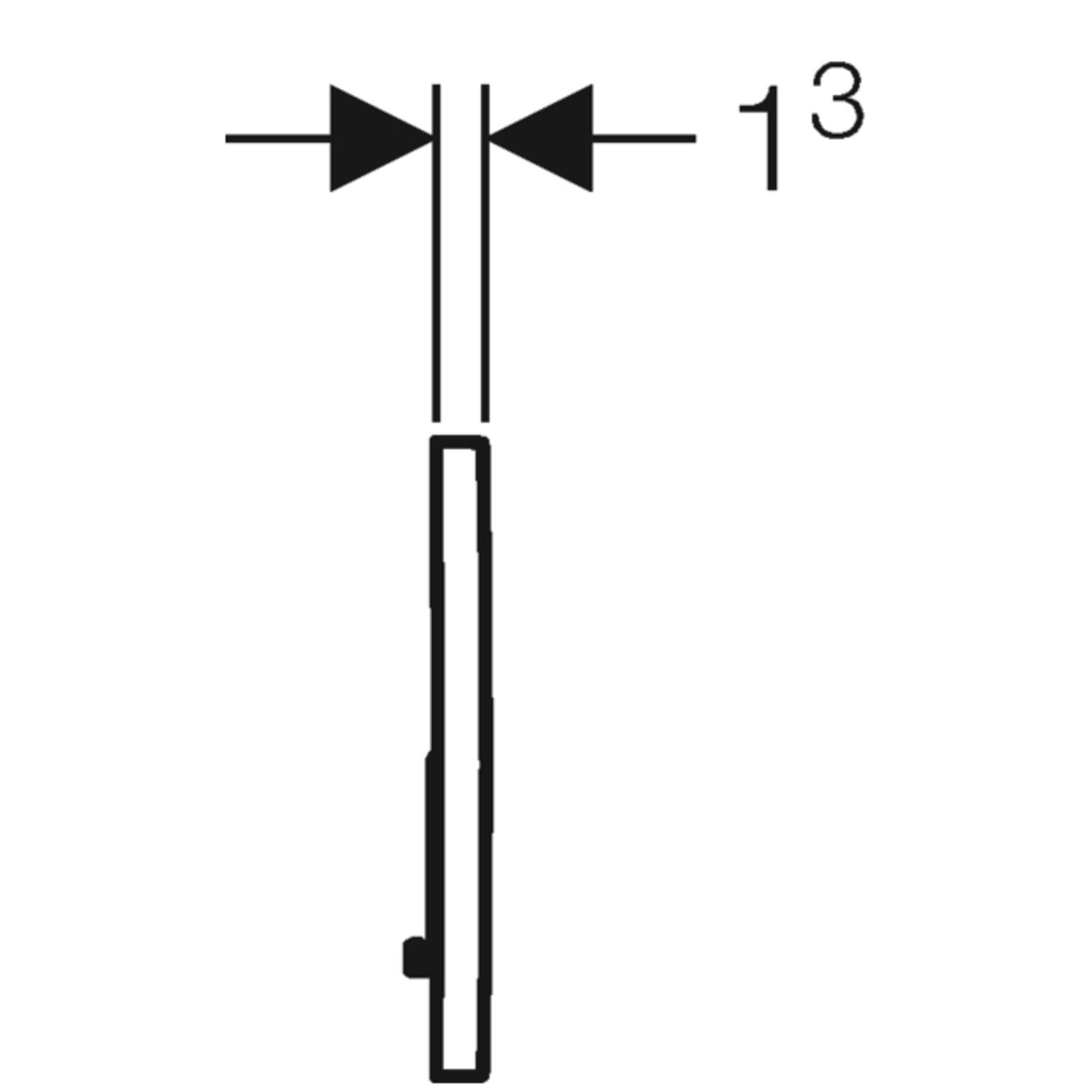 Geberit Sigma01 Betätigungsplatte 2-Mengen-Spülung weiß-alpin 115.770.11.5 - Bild 3
