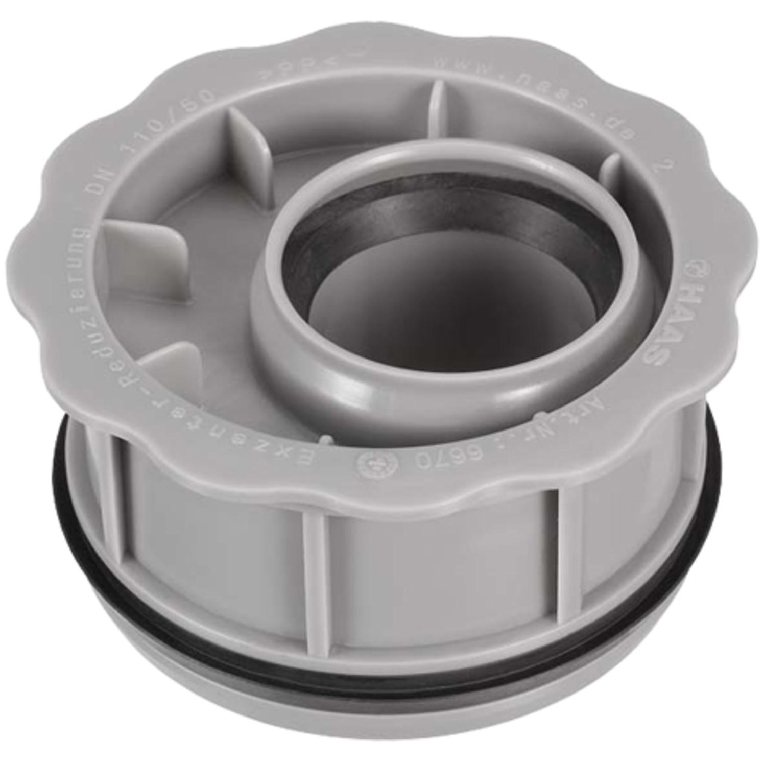 Abwasserinnenreduzierstück PP DN 110 x 50 grau für HT- und KG-Rohre - Bild 1