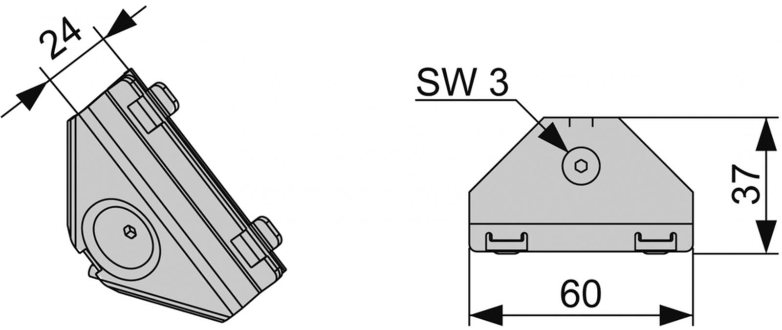 TECEprofil Eckverbinder 90 Grad Verbindungen 9010002 - Bild 2