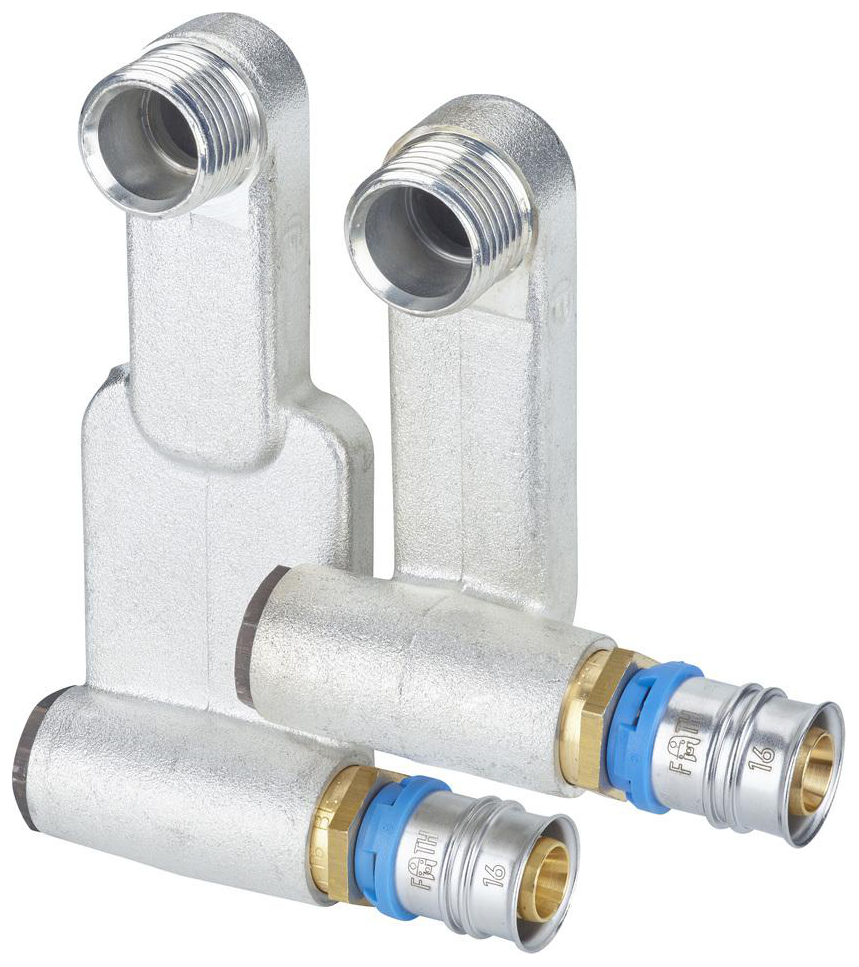 CONEL Connect MV2 Heizkörperanschluss-Set Endstück links 16 mm x 1/2'' AG - Bild 1