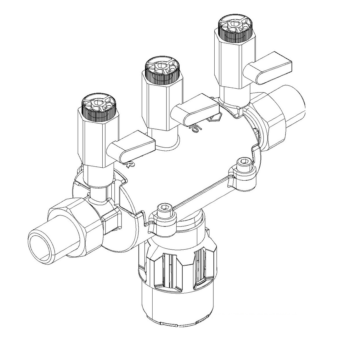 SYR Systemtrenner BA 6610 In-line LF, DN 15, R 1/2, bleifreies Gehäuse