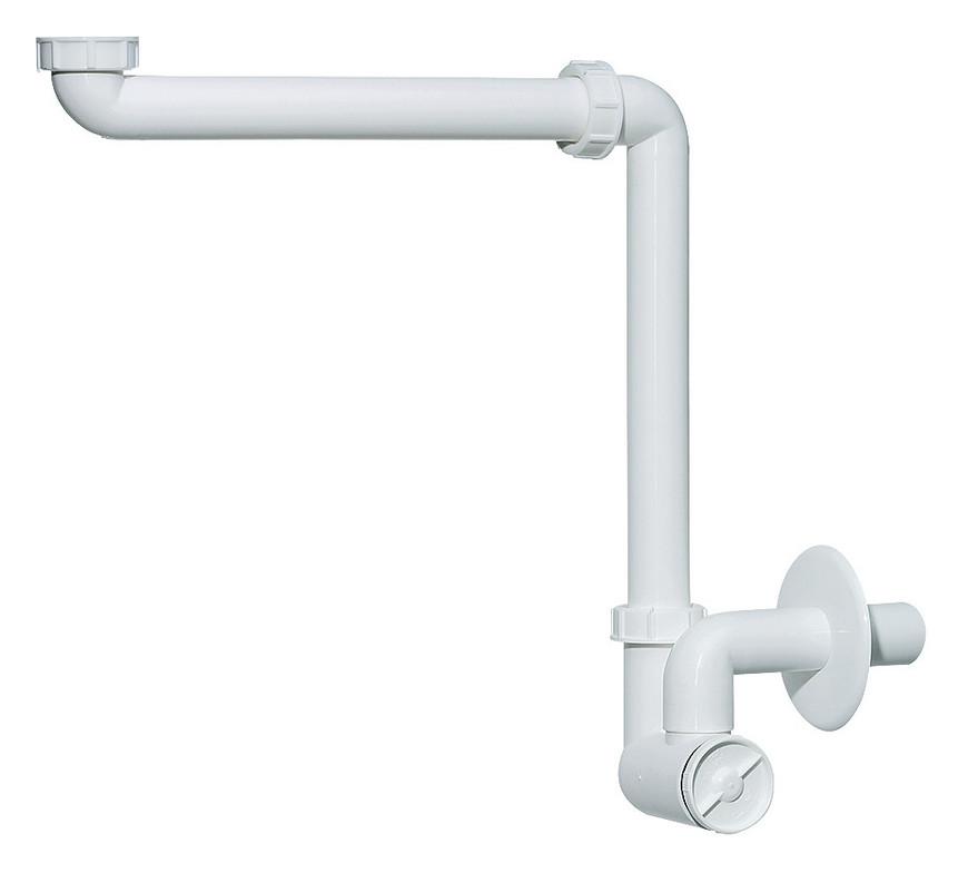 Dallmer Raumspar-Waschtisch-Möbel-Siphon 1 1/4'' x DN 32 mit herausz.Reinigungseinsatz  - Bild 1