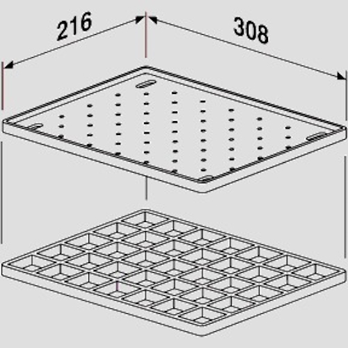 SANIT Ablageset für multiset anthrazit 60.006.00..0099 - Bild 2