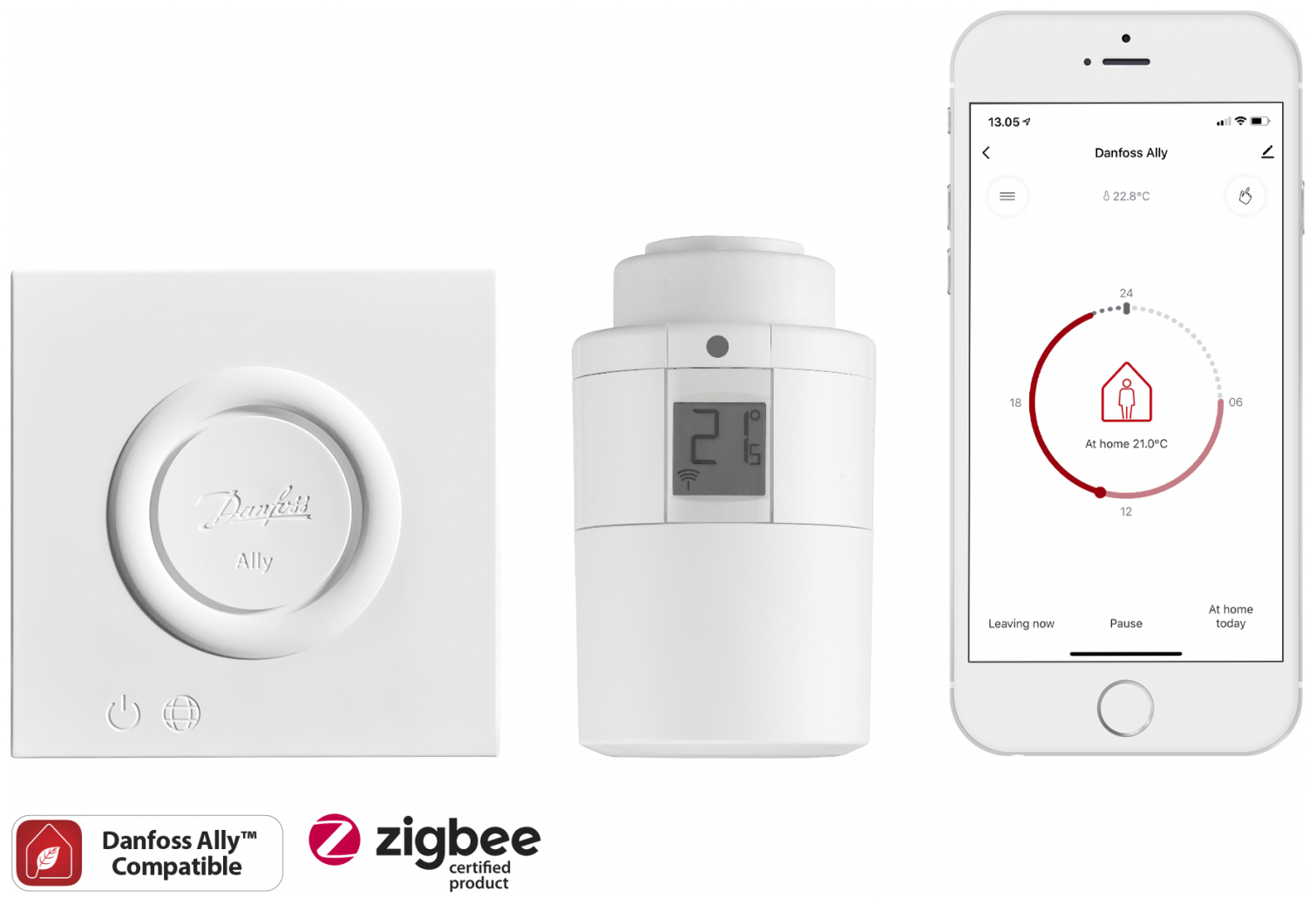 Danfoss elektronischer Thermostat Ally 014G2420, ZigBee, PID-Regler, RA 2000 und M30x1,5 - Bild 4