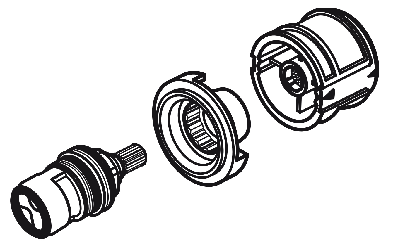VIGOUR Oberteil Kartusche für clivia AP-Thermostat CLTB