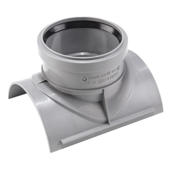 Airfit Sattel-Abzweig DN 70 x 50 mit Dichtring und 2 Edelstahl-Befestigungsschellen 28755SA - Bild 2