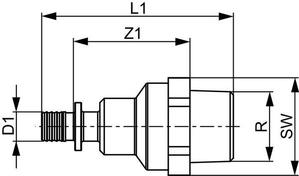 TECEflex Gassicherheitsarmatur GSK 4/TAE/32xR 1'' senkrecht oder waagerecht 750208 - Bild 2