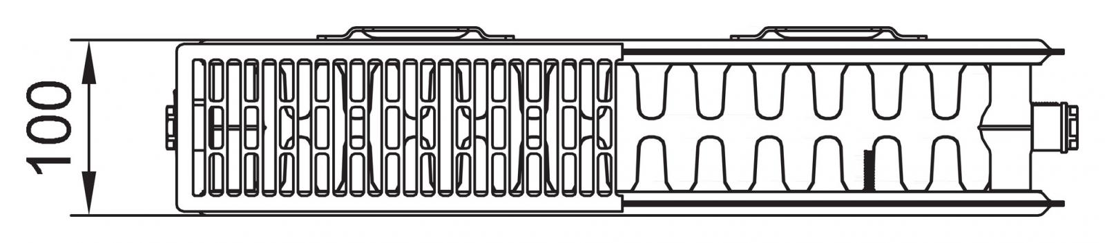 Kermi therm-x2 Profil-Kompaktheizkörper Typ 22, 500x1300mm, inklusive Bohrkonsolenset - Bild 2