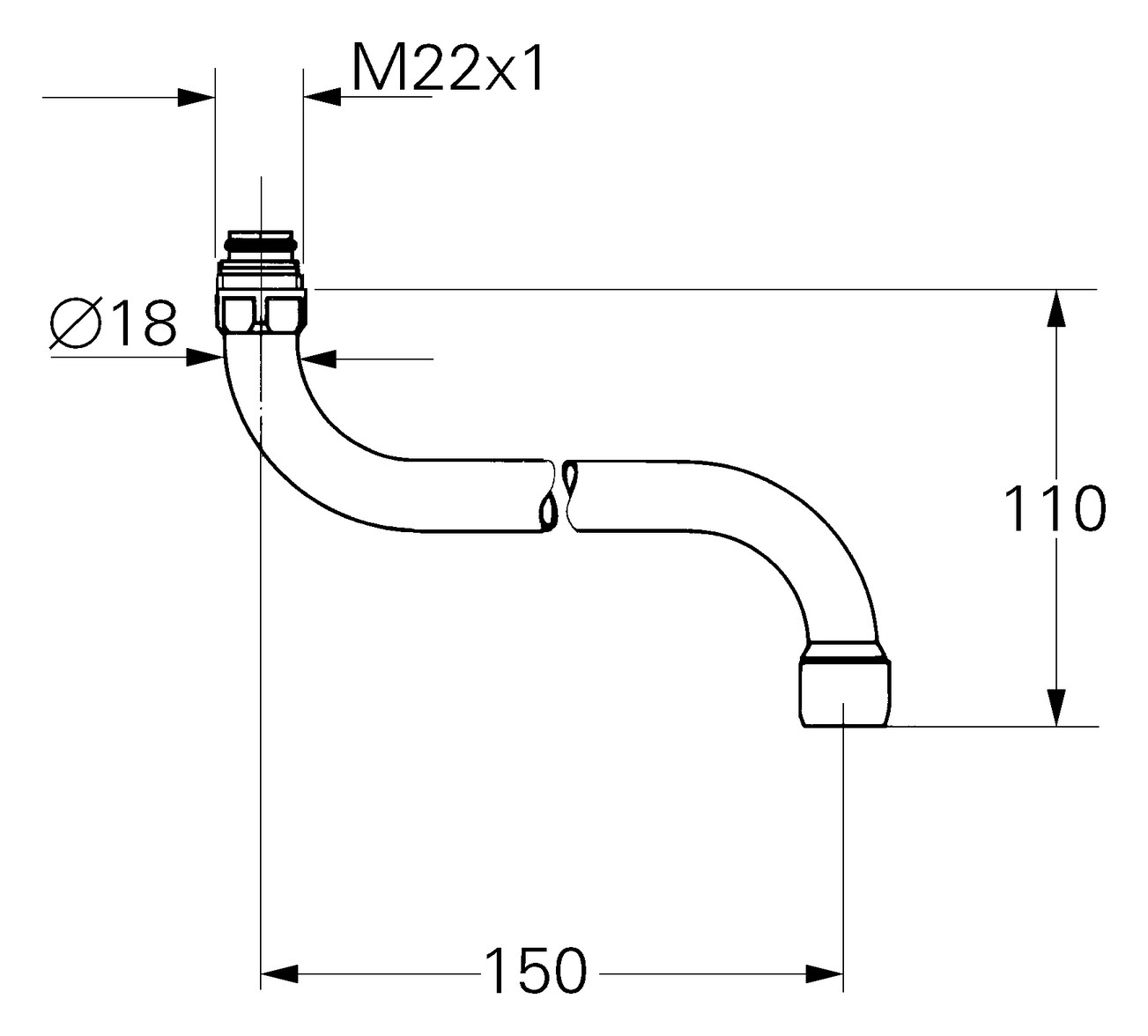 GROHE Auslauf Ersatzteil 13052000 - Bild 3