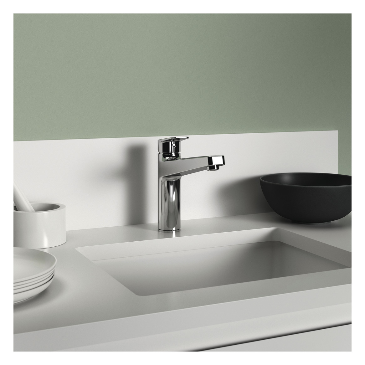 Ideal Standard Ceraplan Küchenarmatur Chrom Ausladung 219mm BD321AA - Bild 5