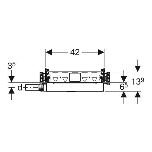Geberit GIS Element für Dusche mit Wandablauf d40 für FBH ab 65 mm 461.736.00.1 - Bild 3