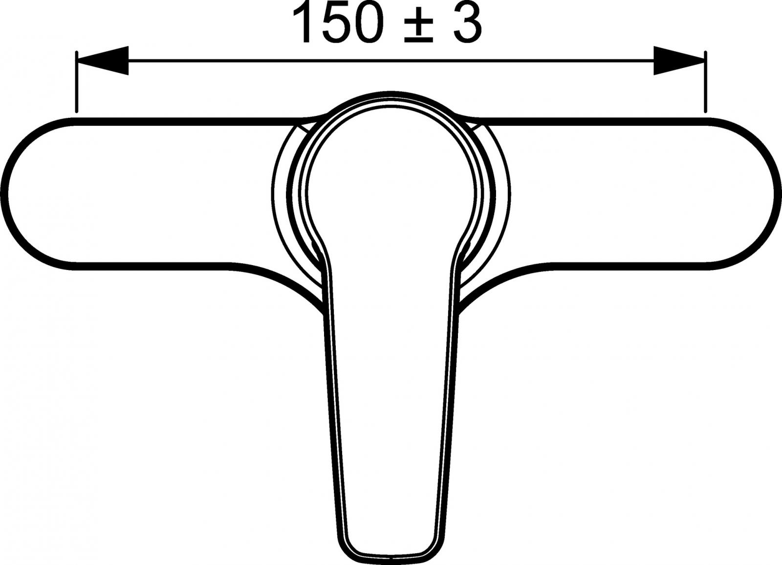 Hansa Einhand-Brause-Batterie Hansapolo AP ohne Brausegarnitur verchromt 51450163 - Bild 3