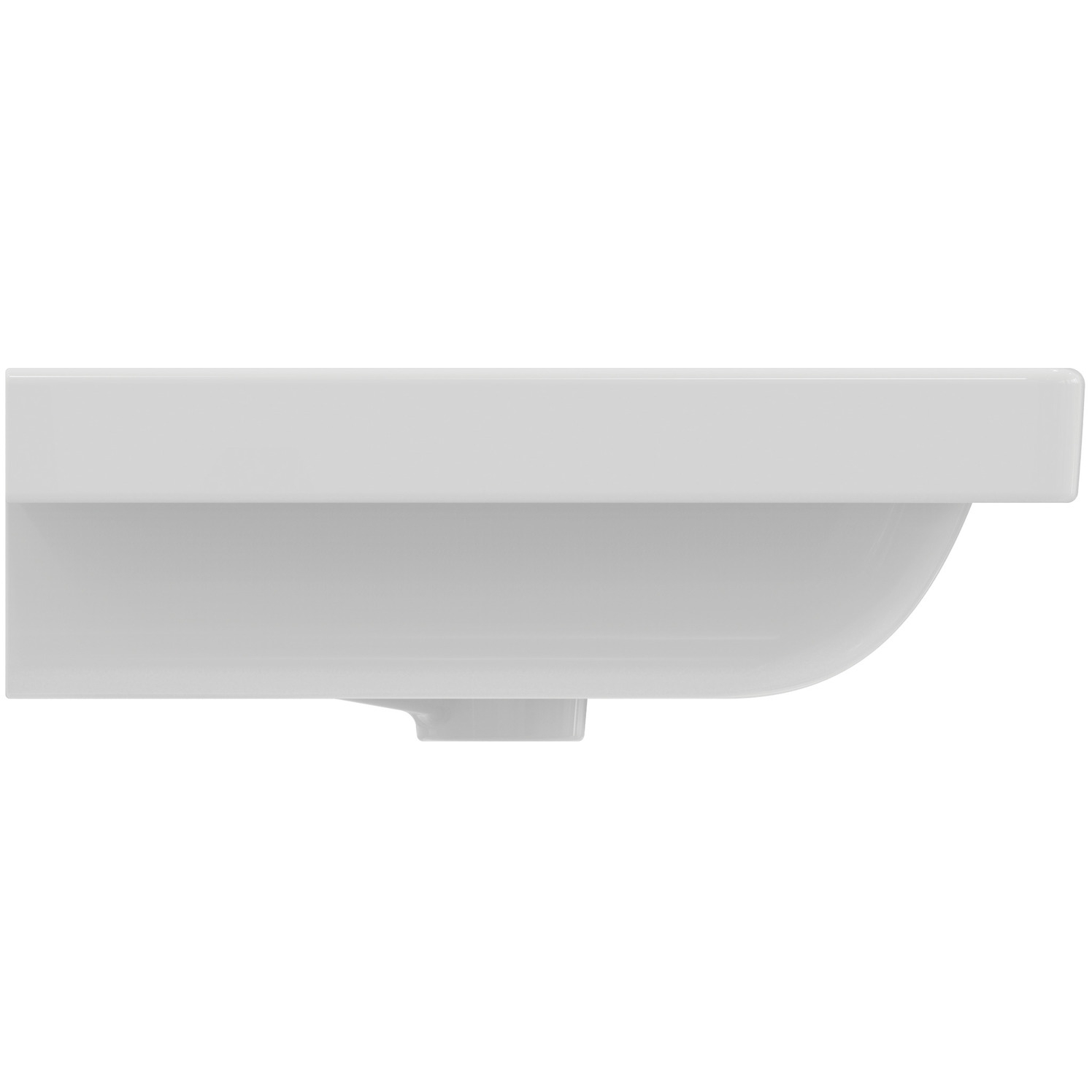 VIGOUR Möbelwaschtisch derby V3 60x48cm PflegetectPlus weiss mit Hahnloch und Überlauf